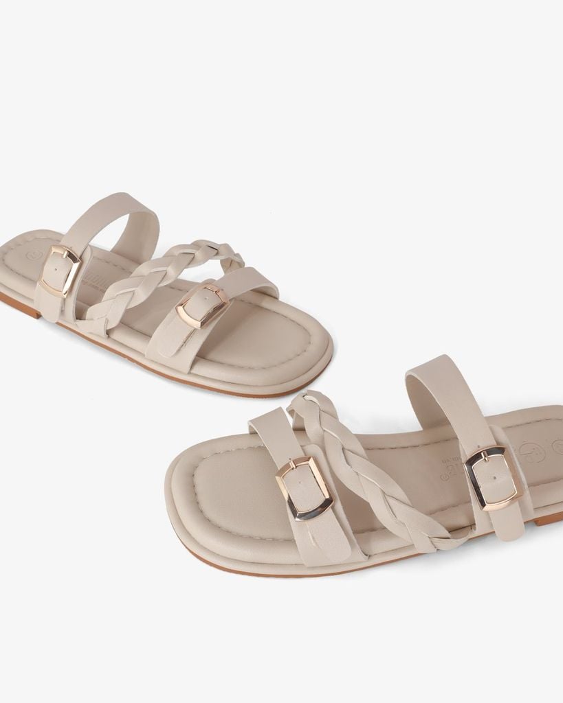 Dép Xẹp Hạnh Dung Quai Chéo Xoắn HD11102AV