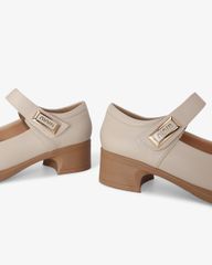 Giày Cao Gót Hạnh Dung Mũi Tròn Quai Dán HD11104AV