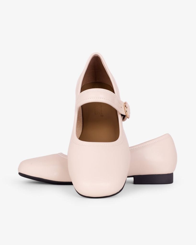 Giày Búp Bê Hạnh Dung Mũi Vuông Trơn HD11109AV