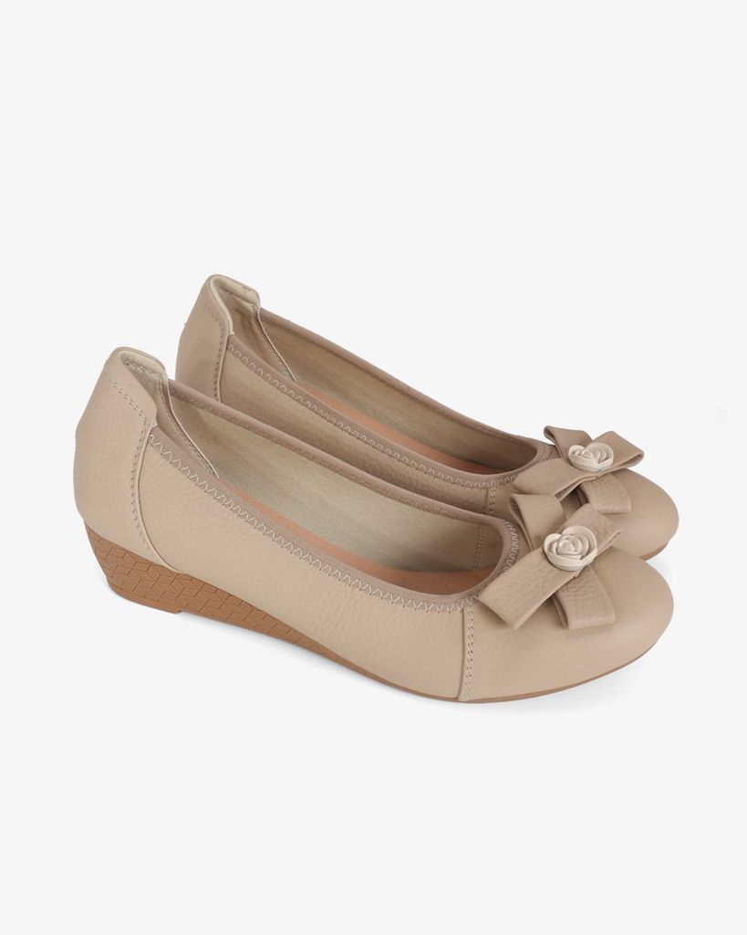 Giày Đế Xuồng Hạnh Dung Nơ Hoa HD11113AV