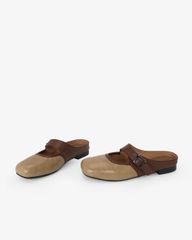 Dép Bít Mũi Hạnh Dung Khóa Nâu HD11114AV