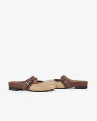 Dép Bít Mũi Hạnh Dung Khóa Nâu HD11114AV