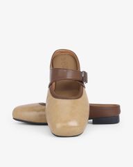 Dép Bít Mũi Hạnh Dung Khóa Nâu HD11114AV