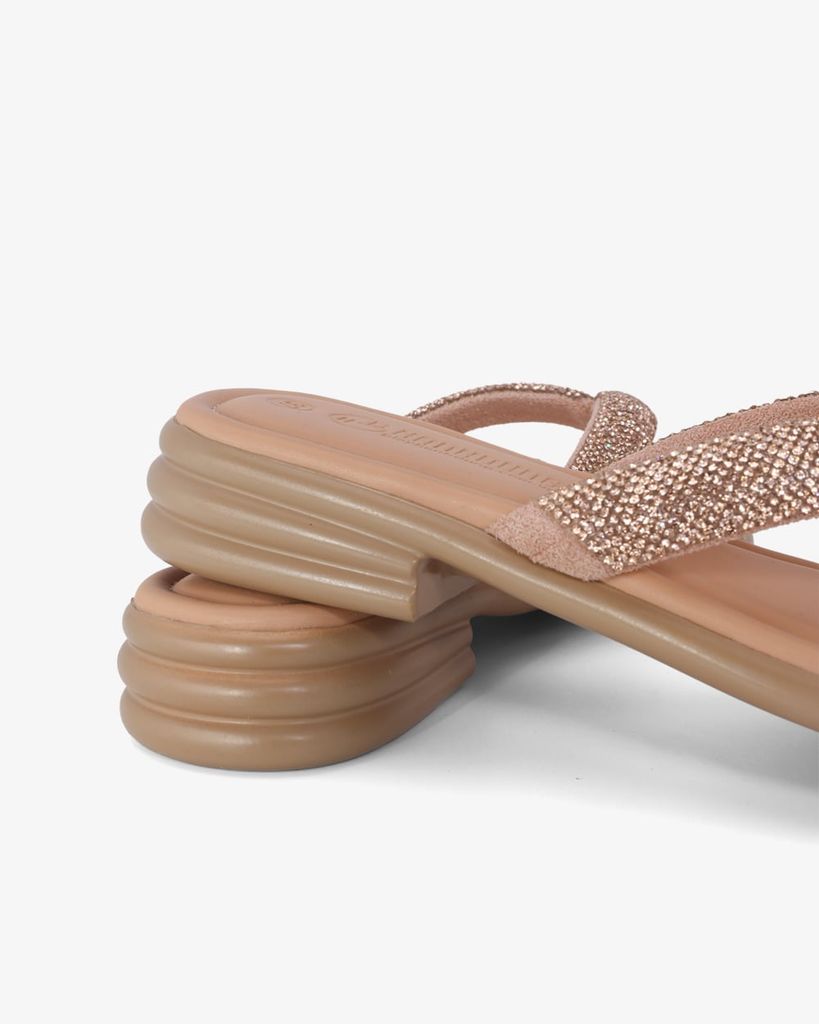 Dép Xẹp Hạnh Dung Quai Kẹp Xoàn HD11115AV