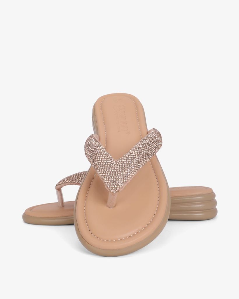 Dép Xẹp Hạnh Dung Quai Kẹp Xoàn HD11115AV