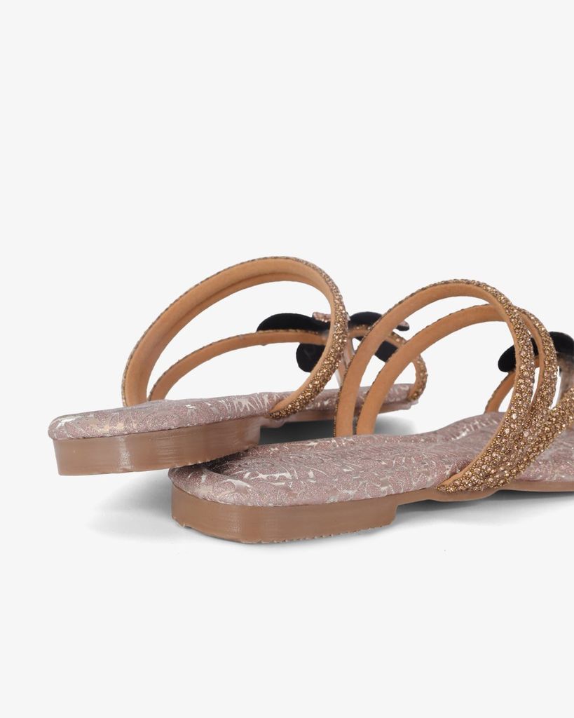 Dép Xẹp Hạnh Dung Quai Xỏ Ngón Hoa Xoàn HD11121AV