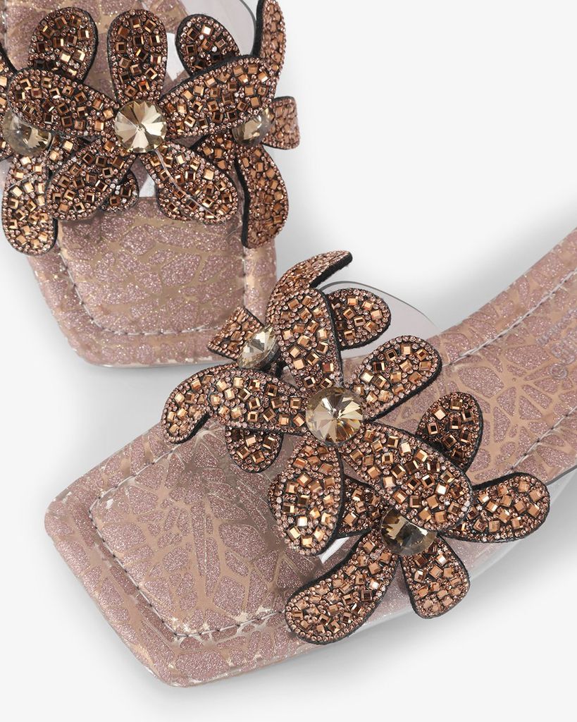 Dép Xẹp Hạnh Dung Quai Hoa Trong Suốt HD11122AV