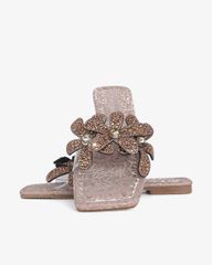 Dép Xẹp Hạnh Dung Quai Hoa Trong Suốt HD11122AV