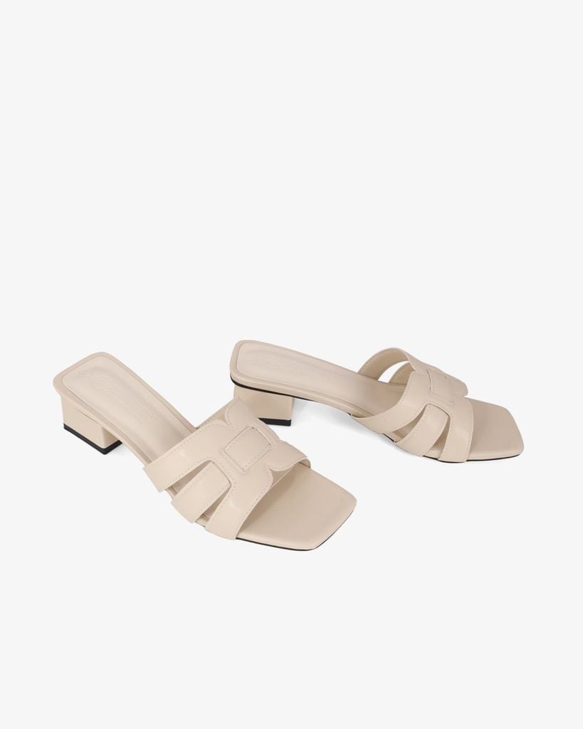 Dép Cao Gót Hạnh Dung Ba Quai Đắp Ngang HD11129AV