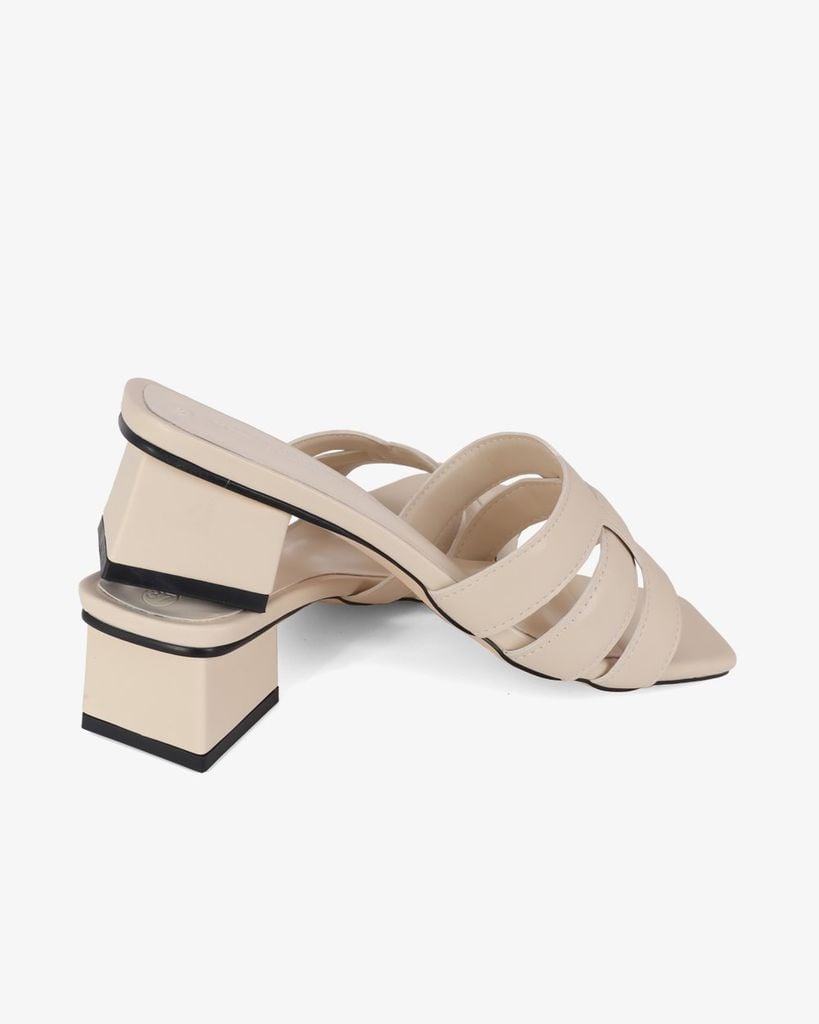 Dép Cao Gót Hạnh Dung Ba Quai Đắp Ngang HD11129AV