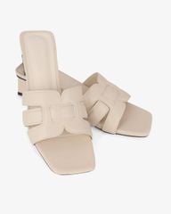 Dép Cao Gót Hạnh Dung Ba Quai Đắp Ngang HD11129AV