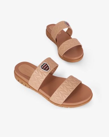 Dép Đế Xuồng Hạnh Dung Hai Quai Khóa Huy Hiệu HD11132AV