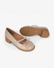 Giày Cao Gót Hạnh Dung Nơ Mảnh Quai Xoàn HD11133AV