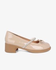 Giày Cao Gót Hạnh Dung Nơ Mảnh Quai Xoàn HD11133AV