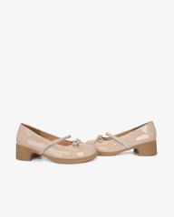 Giày Cao Gót Hạnh Dung Nơ Mảnh Quai Xoàn HD11133AV