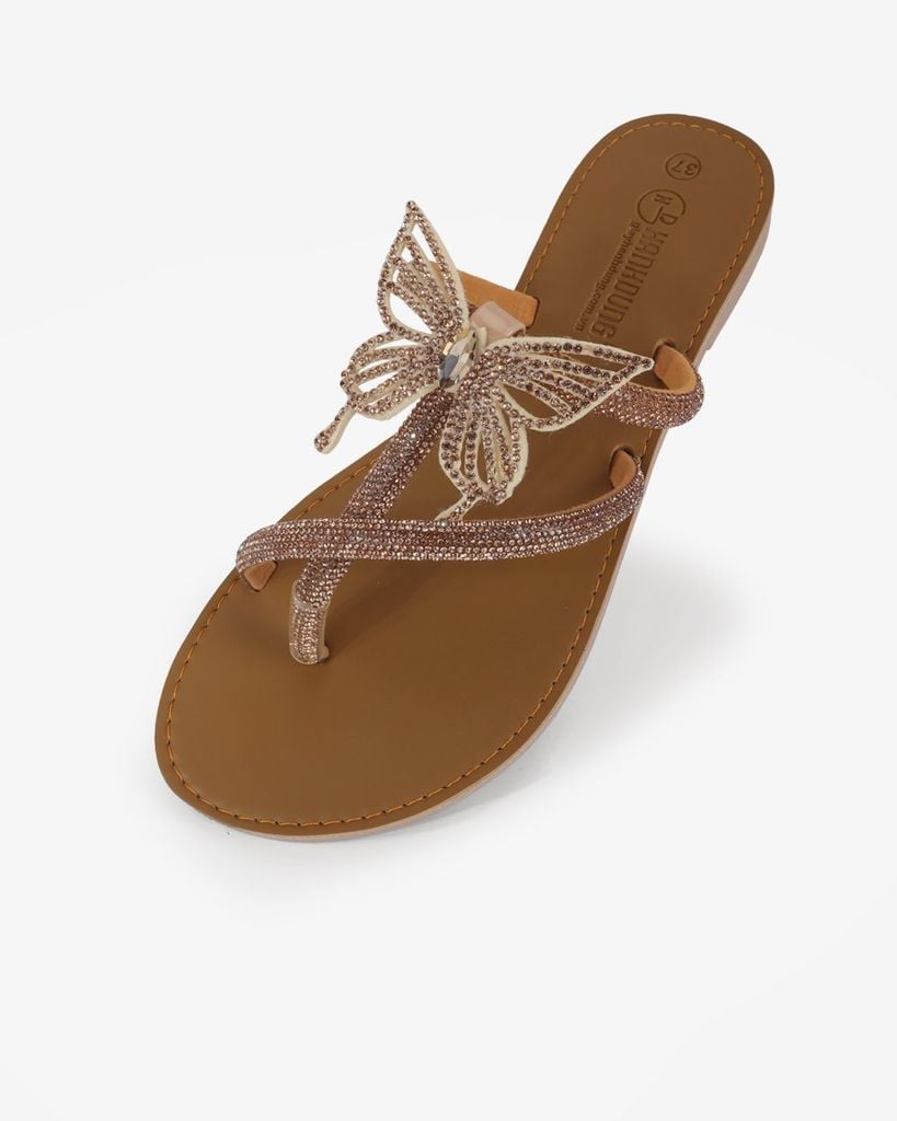 Dép Xẹp Hạnh Dung Quai Kẹp Xoàn HD11135AV