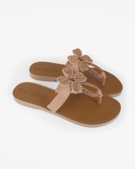 Dép Xẹp Hạnh Dung Quai Kẹp Hoa Xoàn HD11136AV