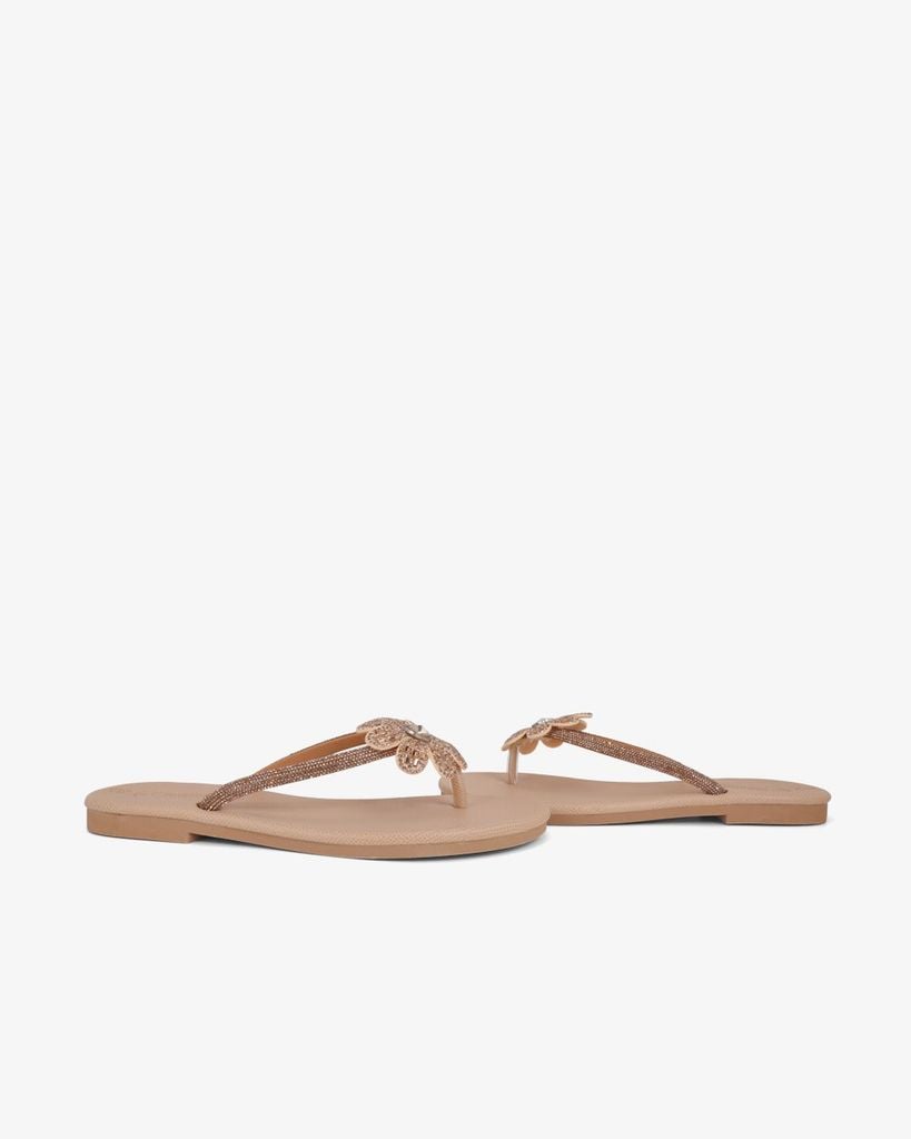 Dép Xẹp Hạnh Dung Quai Kẹp Hoa Xoàn HD11138AV