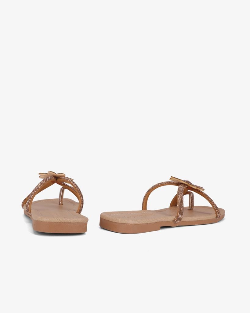 Dép Xẹp Hạnh Dung Quai Kẹp Hoa Xoàn Xoắn HD11139AV