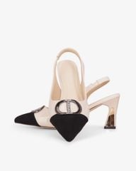 Giày Sandal Hạnh Dung Hai Màu Khóa Tròn HD11140AV