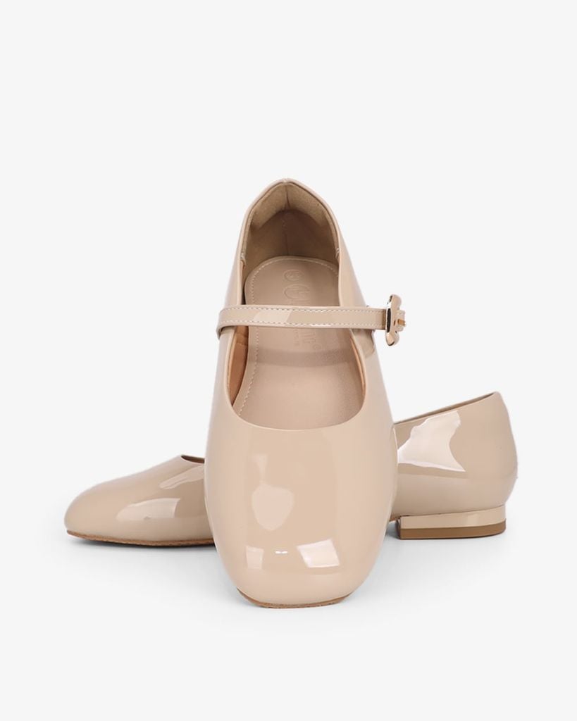 Giày Búp Bê Hạnh Dung Si Bóng HD11143AV