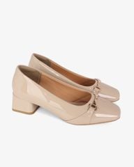 Giày Cao Gót Hạnh Dung Mũi Vuông Khóa Xích HD11144AV