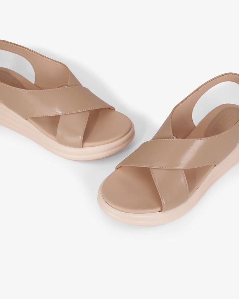 Sandal Đế Xuồng Hạnh Dung Hai Bản Quai Chéo To HD11148AV