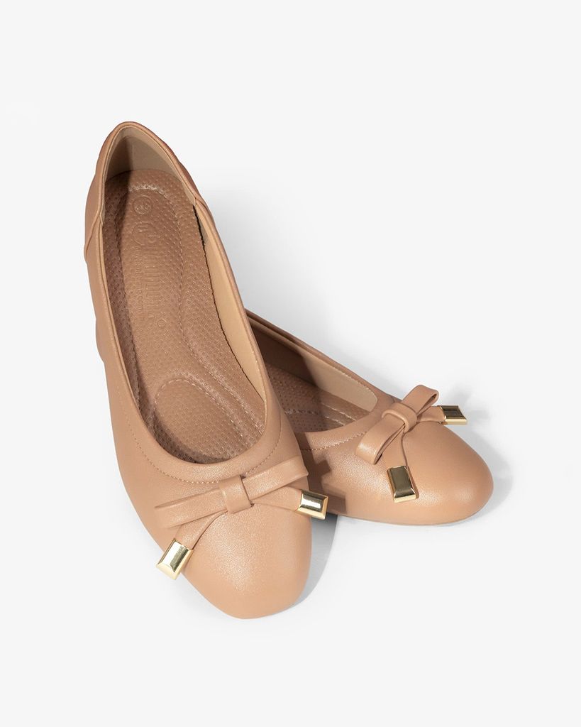 Giày Búp Bê Hạnh Dung Nơ Chuông Sắt HD1114AV