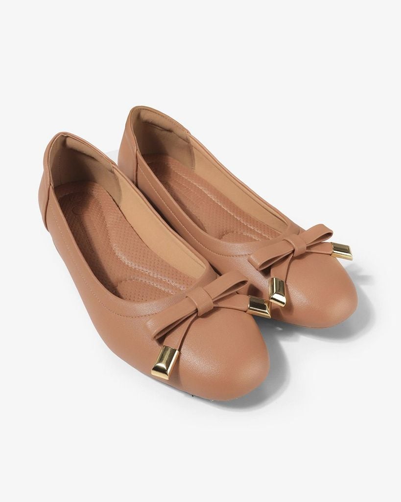 Giày Búp Bê Hạnh Dung Nơ Chuông Sắt HD1114AV