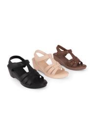 Sandal Đế Xuồng Hạnh Dung Ba Quai Đan Nối T HD11154AV