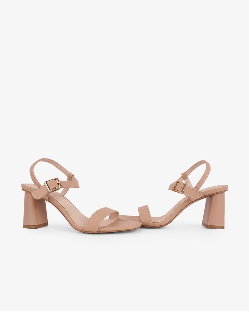 Sandal Hạnh Dung Cao Gót Quai Ngang Mảnh HD11158AV