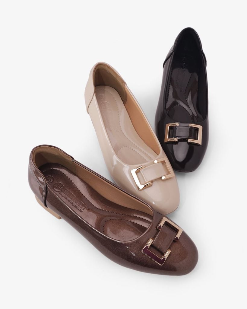 Giày Cao Gót Hạnh Dung Khóa Chữ Nhật HD11164AV