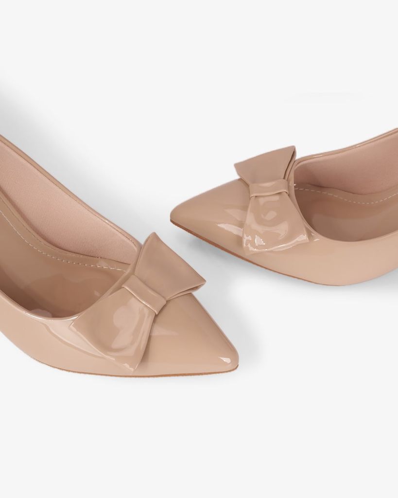 Giày Cao Gót Hạnh Dung Khóa Nơ HD11165AV