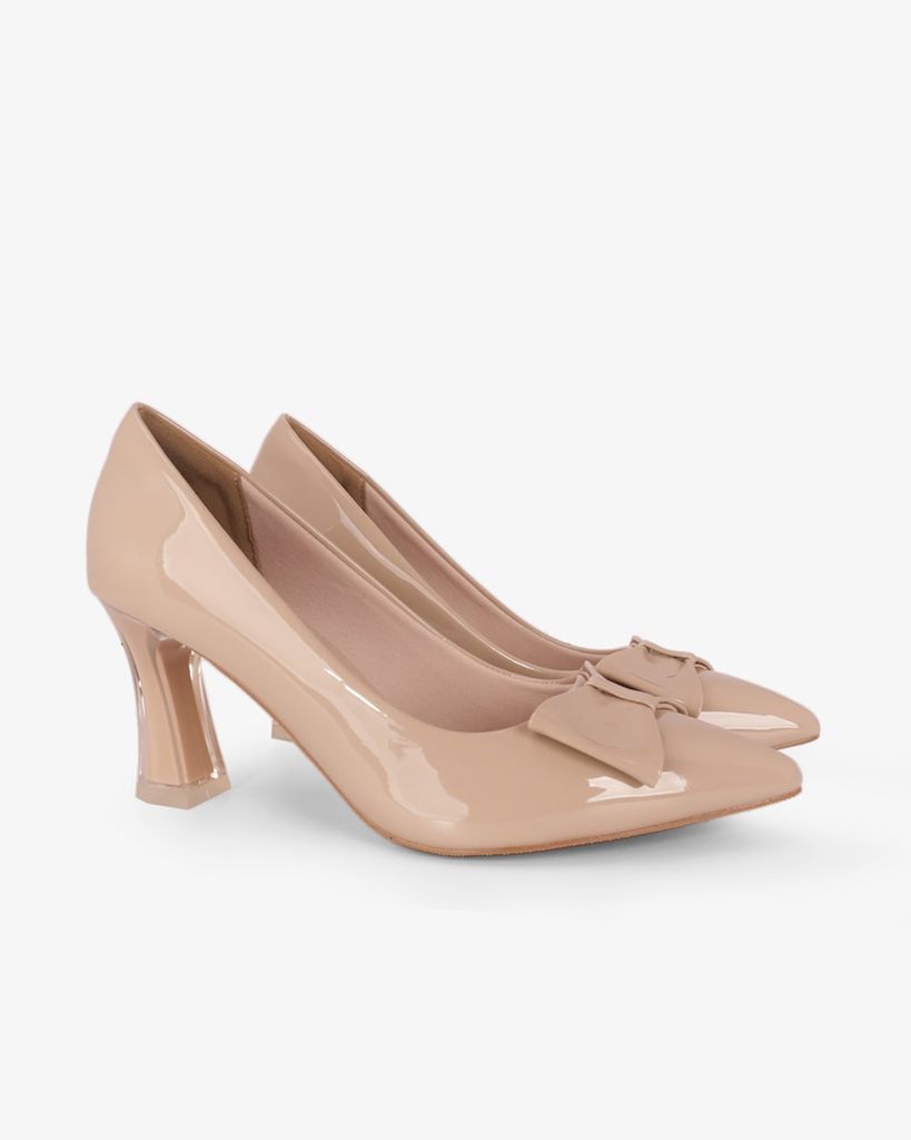 Giày Cao Gót Hạnh Dung Khóa Nơ HD11165AV