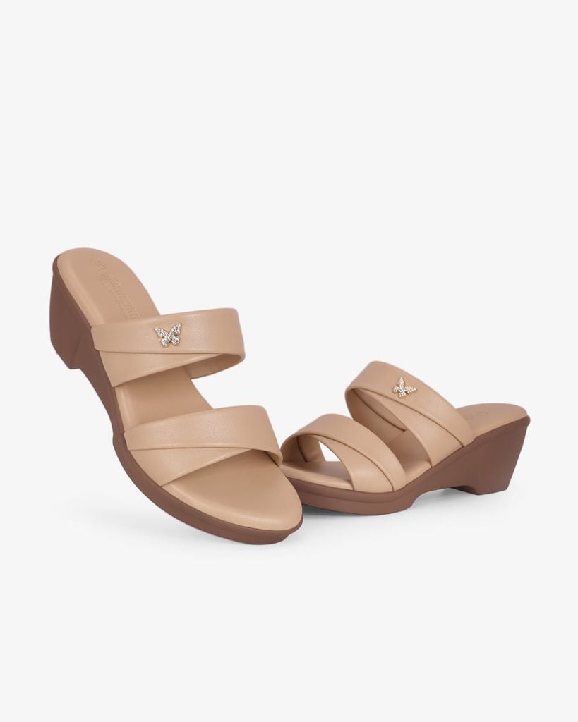 Dép Đế Xuồng Hạnh Dung Hai Quai Khóa Bướm HD11167AV