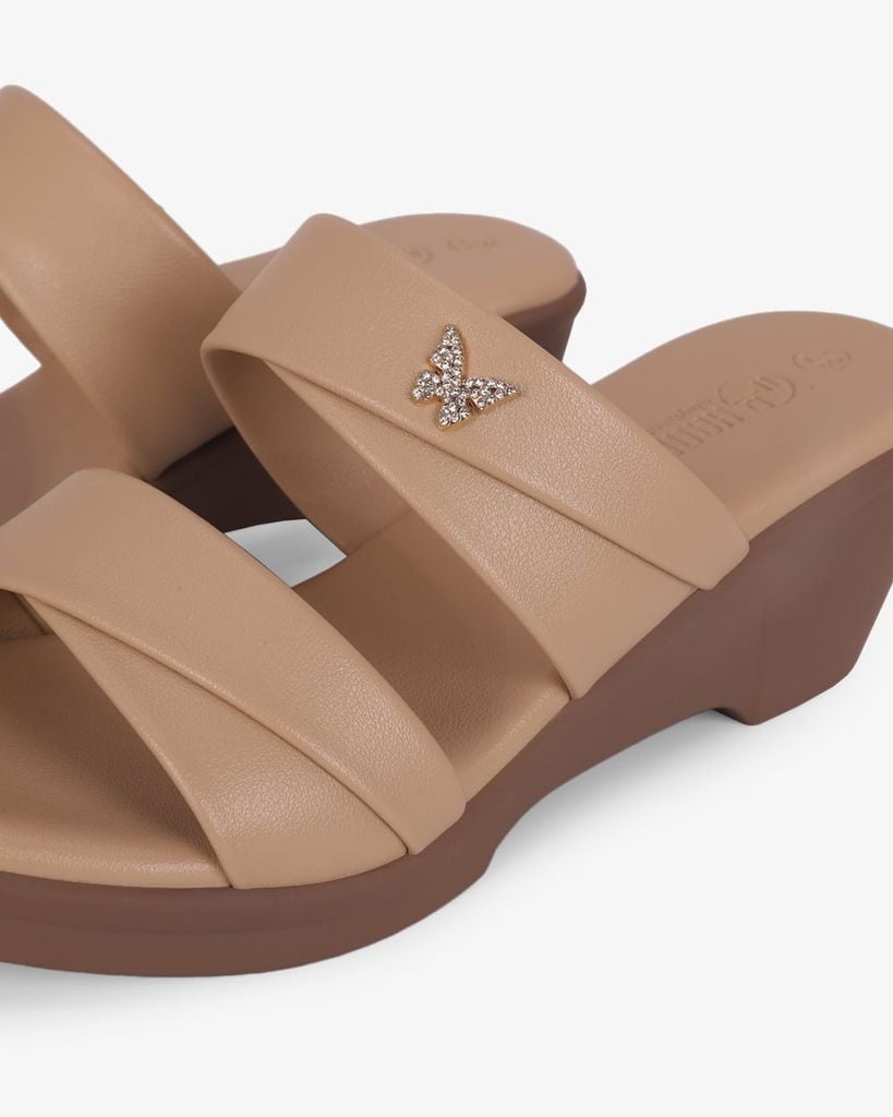 Dép Đế Xuồng Hạnh Dung Hai Quai Khóa Bướm HD11167AV