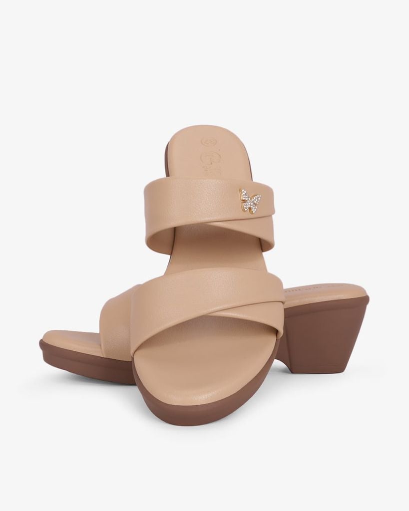 Dép Đế Xuồng Hạnh Dung Hai Quai Khóa Bướm HD11167AV