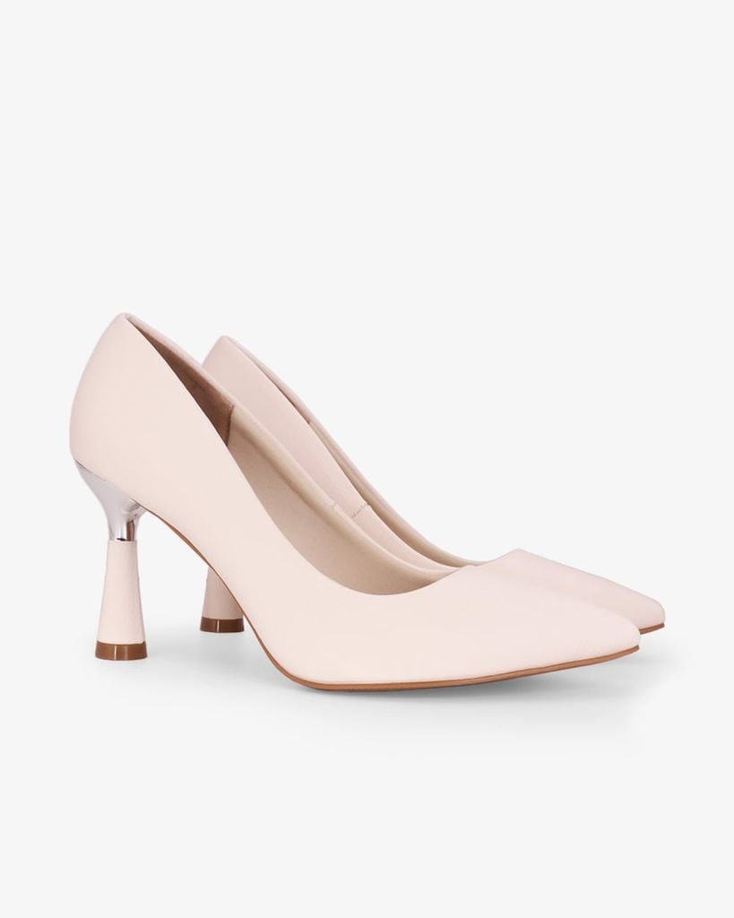 Giày Cao Gót Hạnh Dung Lụa Vân Nổi HD11169AV