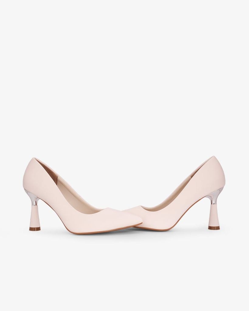 Giày Cao Gót Hạnh Dung Lụa Vân Nổi HD11169AV