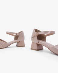 Giày Sandal Cao Gót Hạnh Dung Quai Đính Hoa Ánh Kim HD11176AV