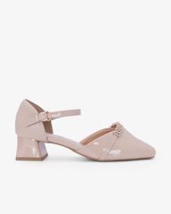 Giày Sandal Cao Gót Hạnh Dung Quai Đính Hoa Ánh Kim HD11176AV