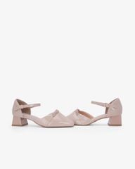 Giày Sandal Cao Gót Hạnh Dung Quai Đính Hoa Ánh Kim HD11176AV