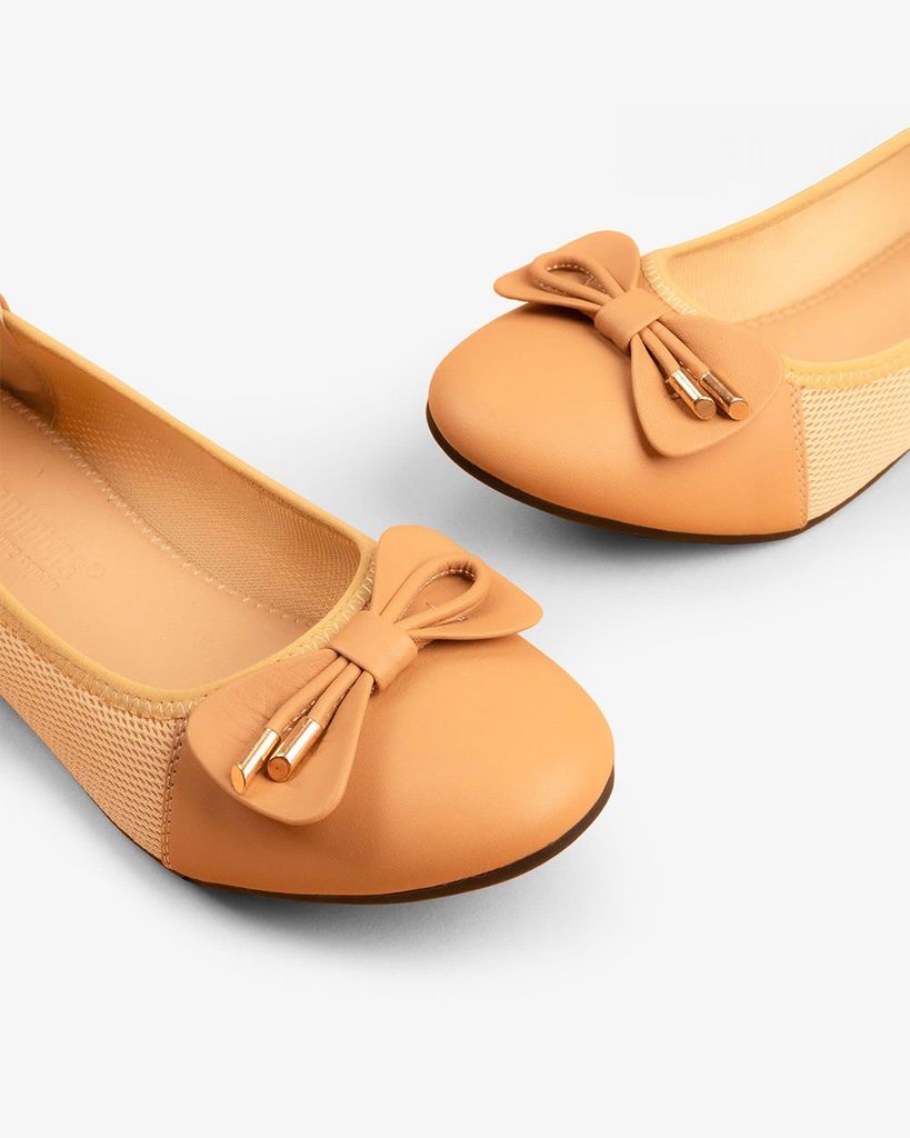 Giày Búp Bê Hạnh Dung Nơ Dây Chuông HD1126AV