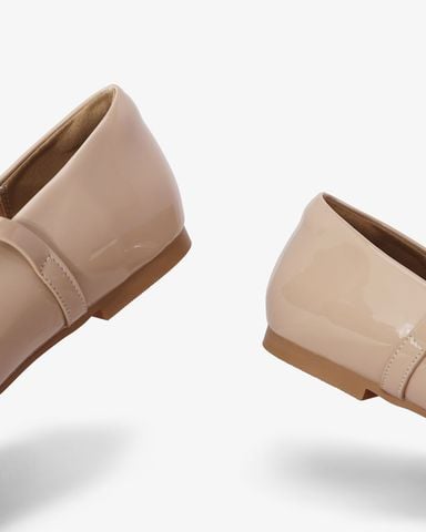 Giày Búp Bê Hạnh Dung Khóa Vuông Xoàn HD1141AV