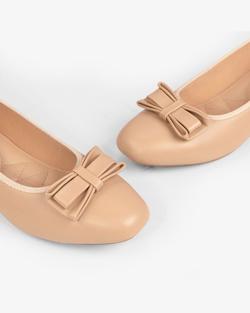 Giày Búp Bê Hạnh Dung Nơ Cuộn HD1151AV