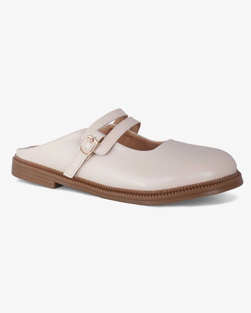 Dép Bít Mũi Hạnh Dung Mũi Tròn Khóa Nịt HD1154AV