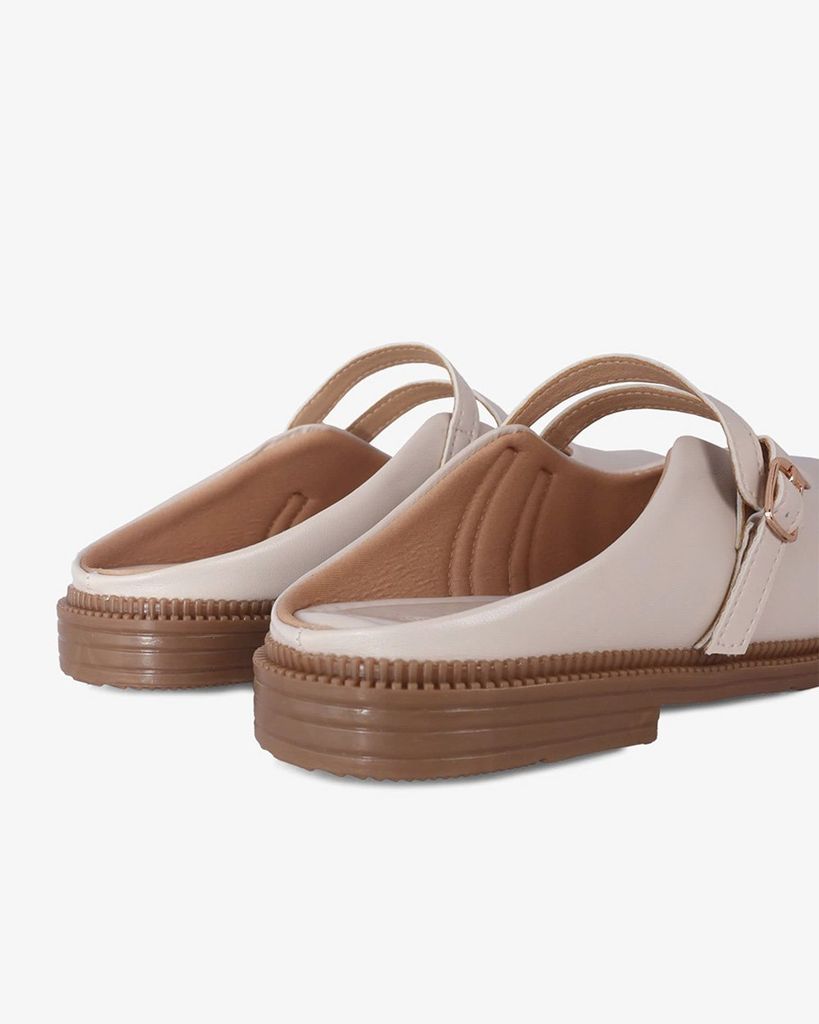 Dép Bít Mũi Hạnh Dung Mũi Tròn Khóa Nịt HD1154AV