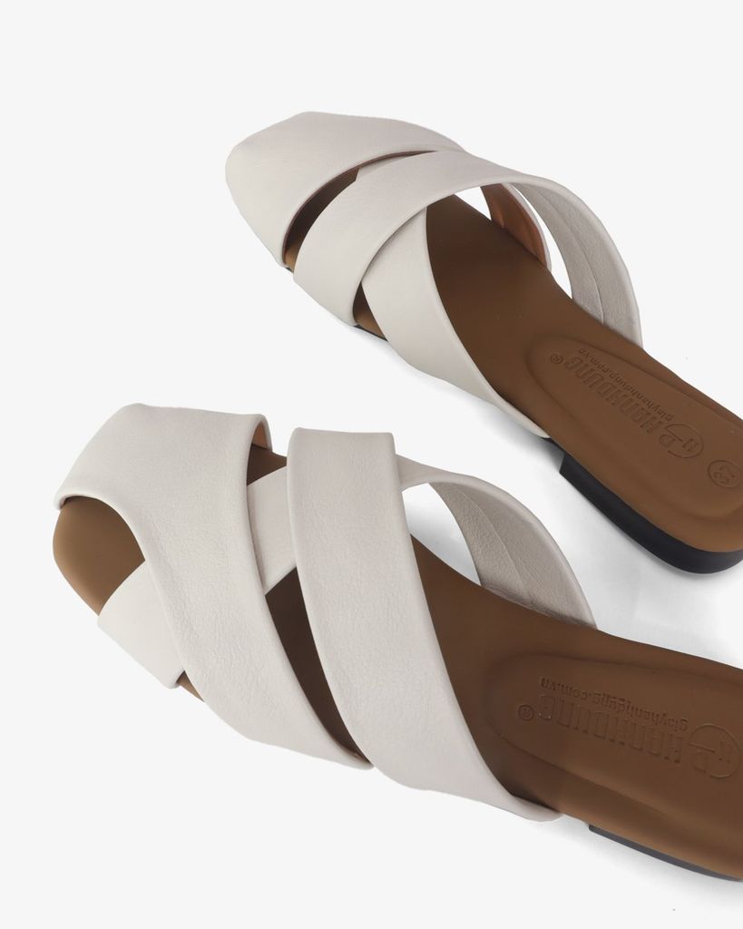 Dép Bít Mũi Hạnh Dung Quai Bản To Đan Chéo HD1180AV