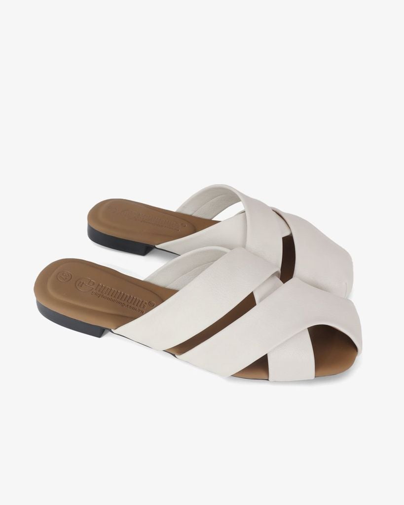 Dép Bít Mũi Hạnh Dung Quai Bản To Đan Chéo HD1180AV