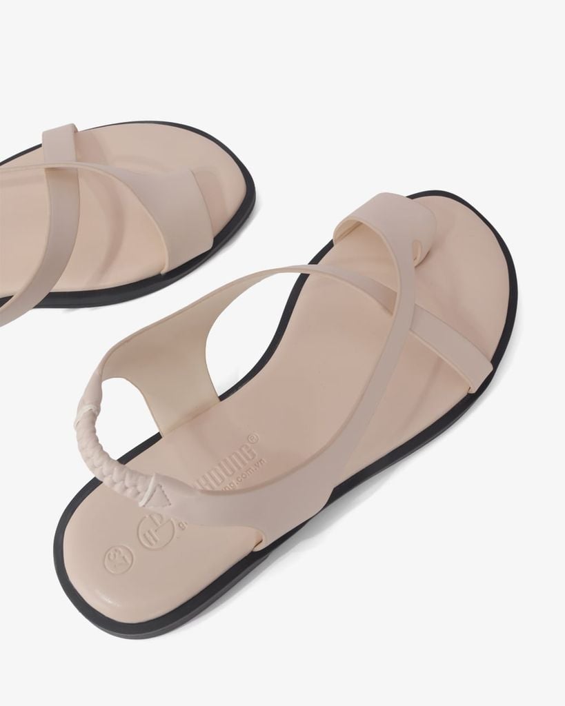 Sandal Xẹp Hạnh Dung Xỏ Ngón Quai Thun HD1186AV